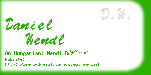 daniel wendl business card